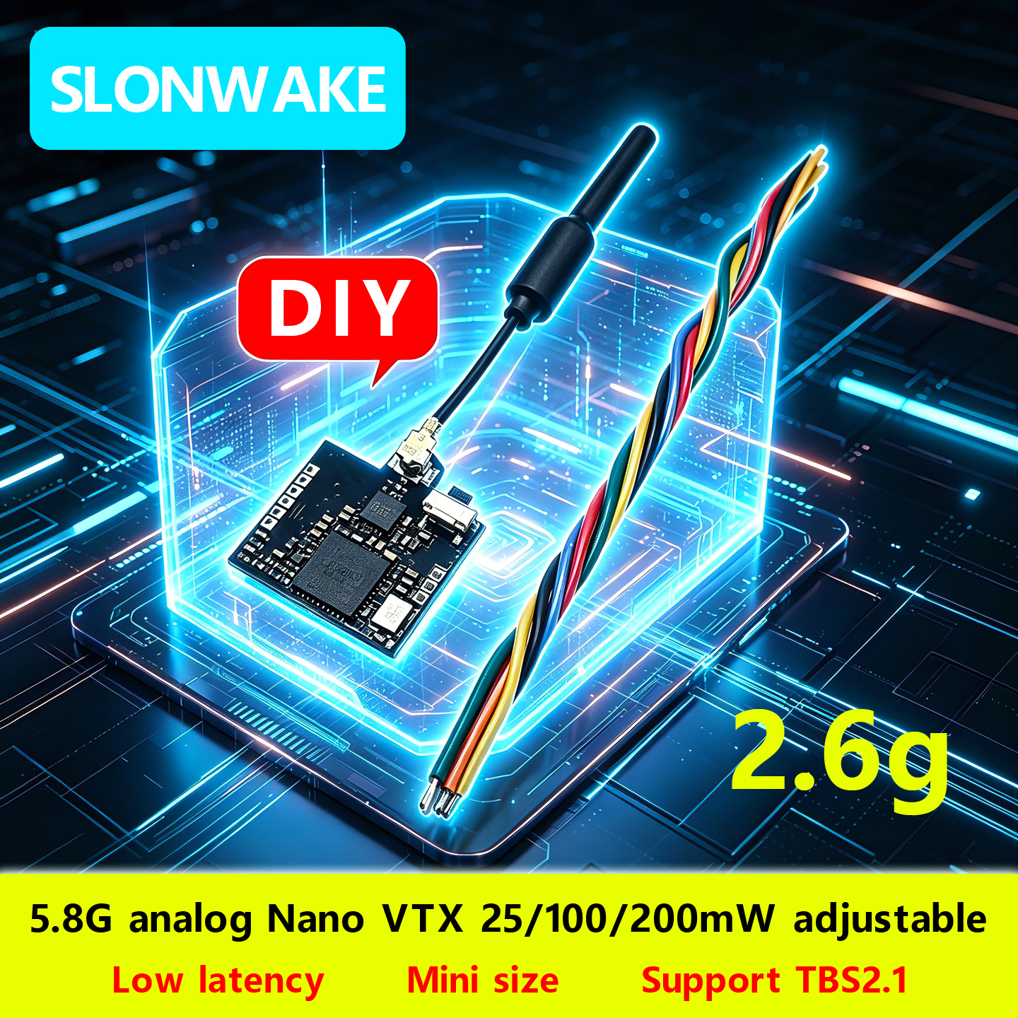 Drone Frame - SLONWAKE Nano 5.8G 48CH 200mW Micro