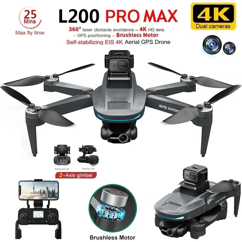 L200 PRO MAX Drone 4K 2-Axis P – Drone Gimbal Bewertung und Preis