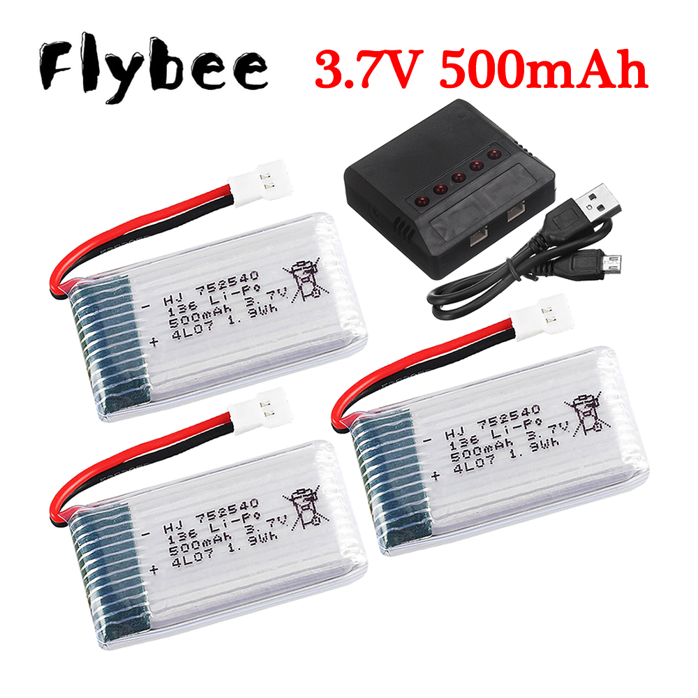 3.7V 500mAh 752540 Lipo Batter – Drone Charger Bewertung und Preis
