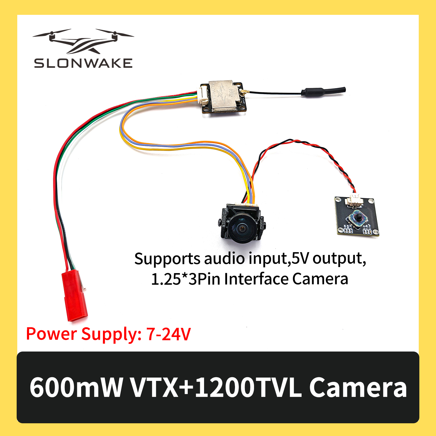 SLONWAKE 5.8G 600mW 7-24V FPV  – Drone Frame Bewertung und Preis