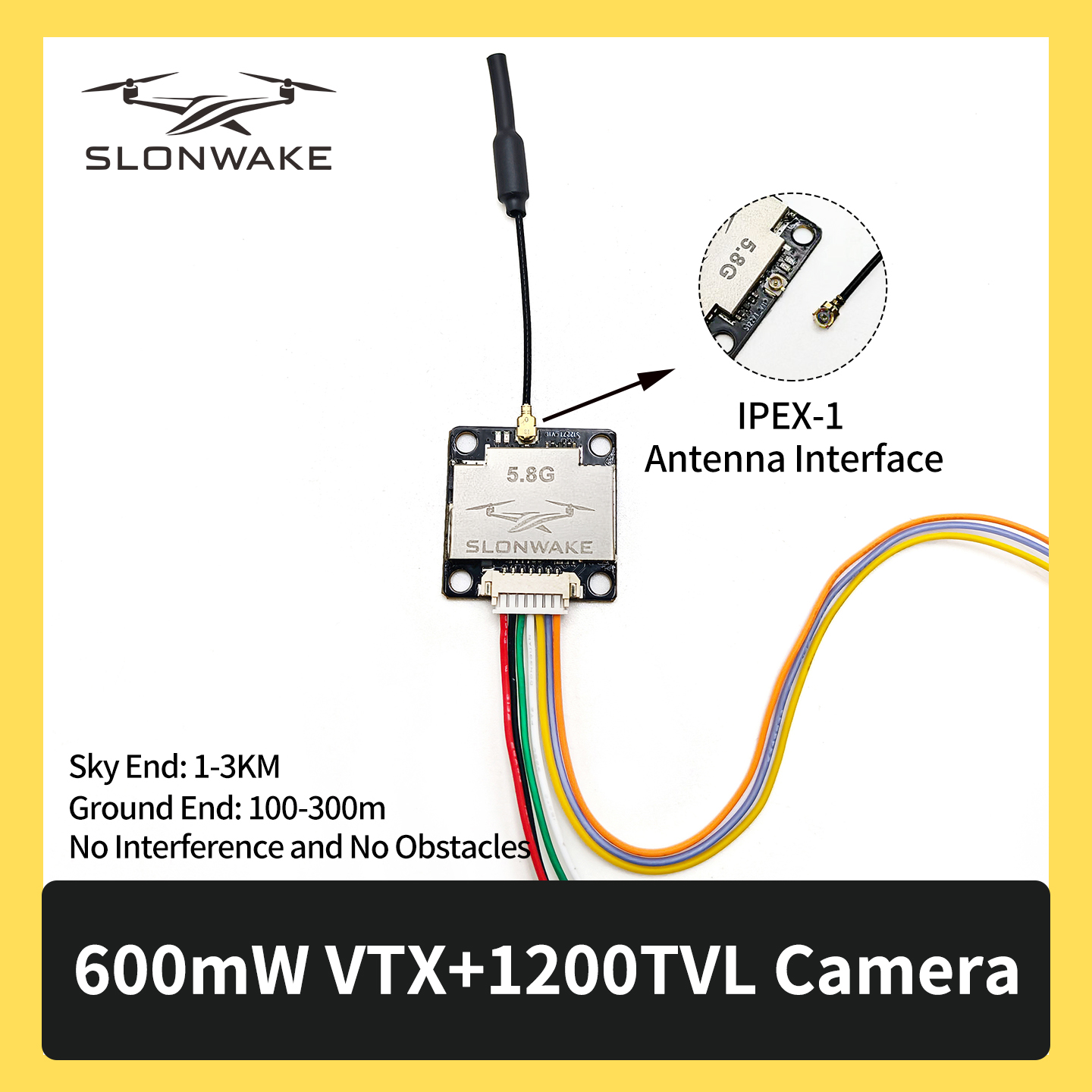 SLONWAKE 5.8G 600mW 7-24V FPV  – Drone Frame Bewertung und Preis