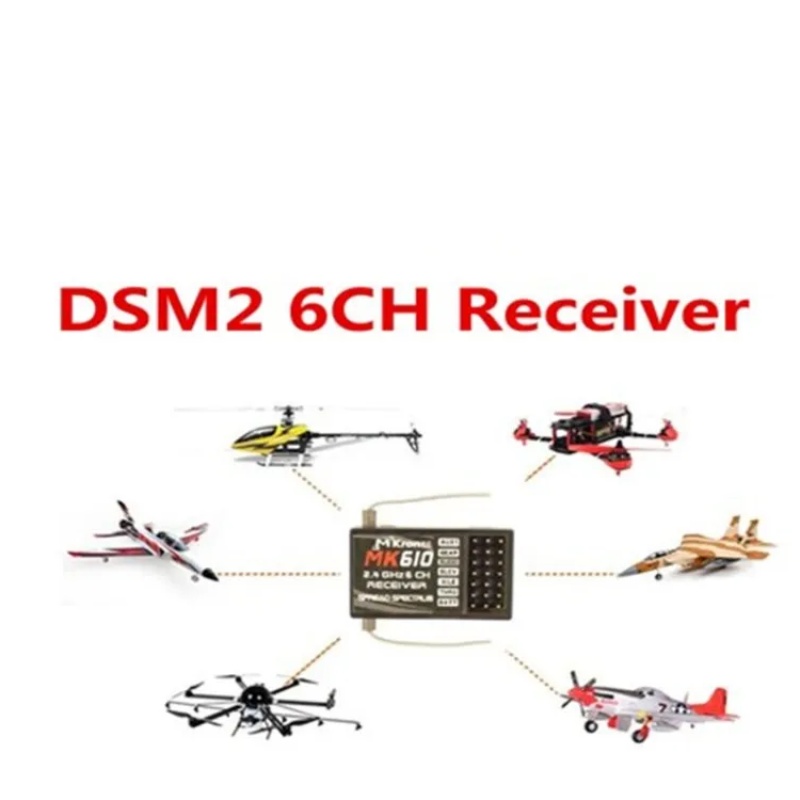 DSM2 MK610 AR6100 2.4G 6CH RC  – Drone Battery Bewertung und Preis