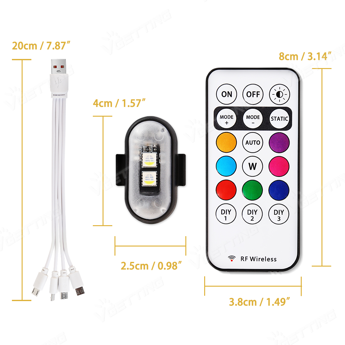 4Pcs Mini Drone Strobe Light 8 – Drone Led Light Bewertung und Preis