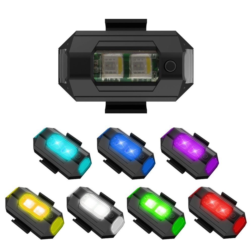 1PC 7 Color Mini USB Charging  – Drone Led Light Bewertung und Preis