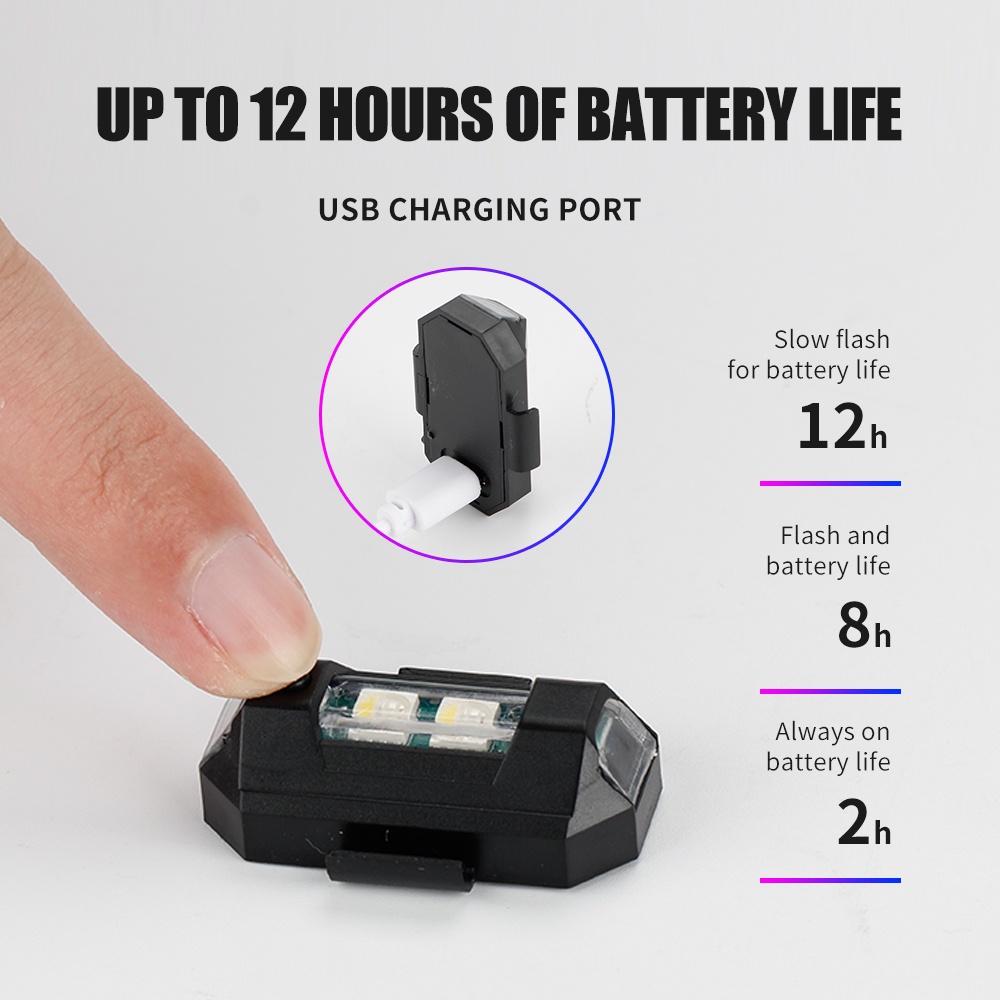 1PC 7 Color Mini USB Charging  – Drone Led Light Bewertung und Preis